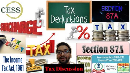 Income Tax Discussion: Surcharge, Marginal Relief, EC & SHEC, Section 87A.
