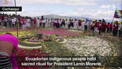 Indigenous ceremony for new Ecuadorian president