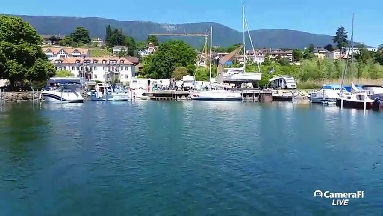 Mobile Streamtest - Segeln 4 - St. Aubin- Estavayer mit sehr wenig Wind