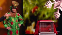 Piff The Magic Dragon - Comedian Makes Christmas Magic with Penn & Teller - America's Got Tale