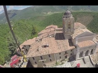 Download Video: Abeto di Preci (PG) - Terremoto, lavori per chiesa San Martino (26.05.17)