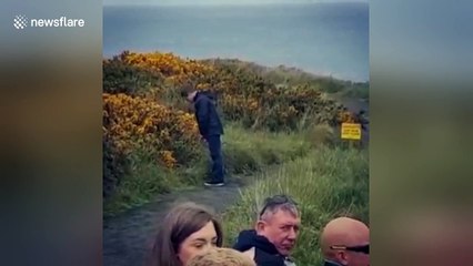 Man faceplants into bush he was urinating on