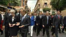 Los líderes del G7 inauguran oficialmente la cumbre en la italiana Taormina