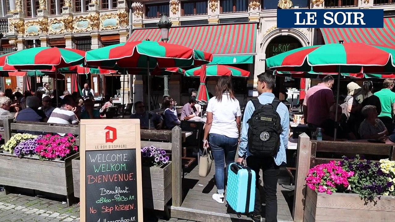 Les terrasses de Bruxelles sous le soleil