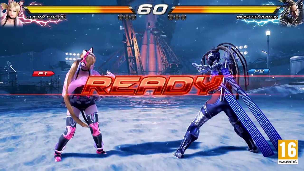 Tekken 7 - PS4 XB1 PC - Lucky Chloe VS Master Raven (Character Gameplay)