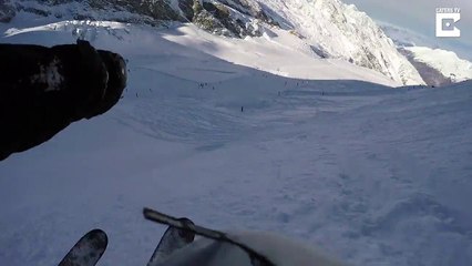 Un homme tombe dans une crevasse de 20 mètres et évite la mort de peu