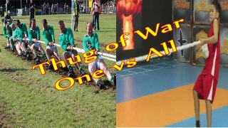 Young Kazakhstan boy fought tug of war for his team until his last strength