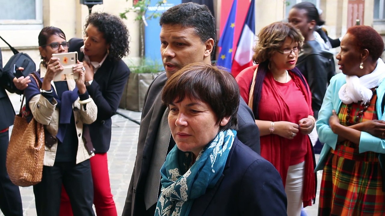 Annick Girardin au Panthéon journée nationale d'hommage aux victimes de l’esclavage colonial