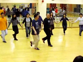 DEBKA SHACHAR Israeli Folk Dance by Sefi Aviv Demoed by Ira Weisburd and Johnny Keung in Hong Kong