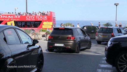 Golf 6 R shooting flames !! Extreme loud