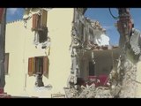 San Pellegrino di Norcia (PG) - Terremoto, demolita abitazione (26.05.17)