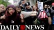 Violence Erupts At Protest Of CUNY Grad Speaker Linda Sarsour