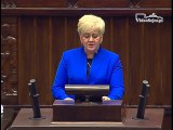 Poseł Małgorzata Pępek - Wystąpienie z dnia 11 maja 2017 roku.