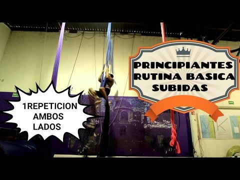 Volviendo a entrenar circo después de 4 años, telas aéreas principiantes, rutina básica 02