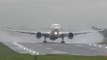 Boeing 777 Combats Wet Conditions at Birmingham Airport