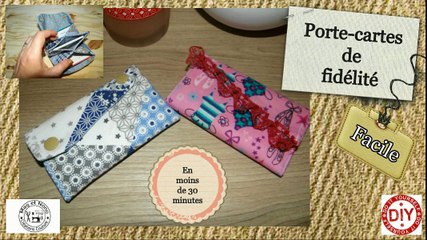 coudre un porte-cartes ,couture facile , couture débutant