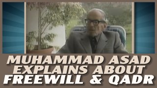 Muhammad Asad Explains about FREEWILL And QADR