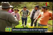 Cerro de Pasco: empresario desaparece en río por tomarse fotografía