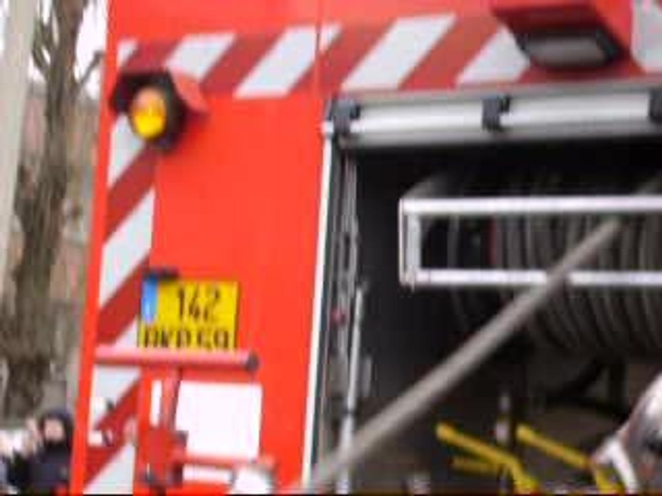 Arrivé des pompiers