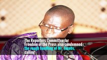 The Reporters Committee for Freedom of the Press also condemned the rough handling of Mr. Jacobs, calling