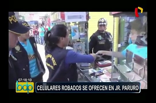 PNP intensifica operativos para combatir robo de celulares