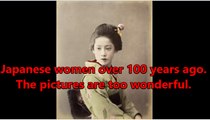 Japanese women over 100 years ago.The pictures are too wonderful.