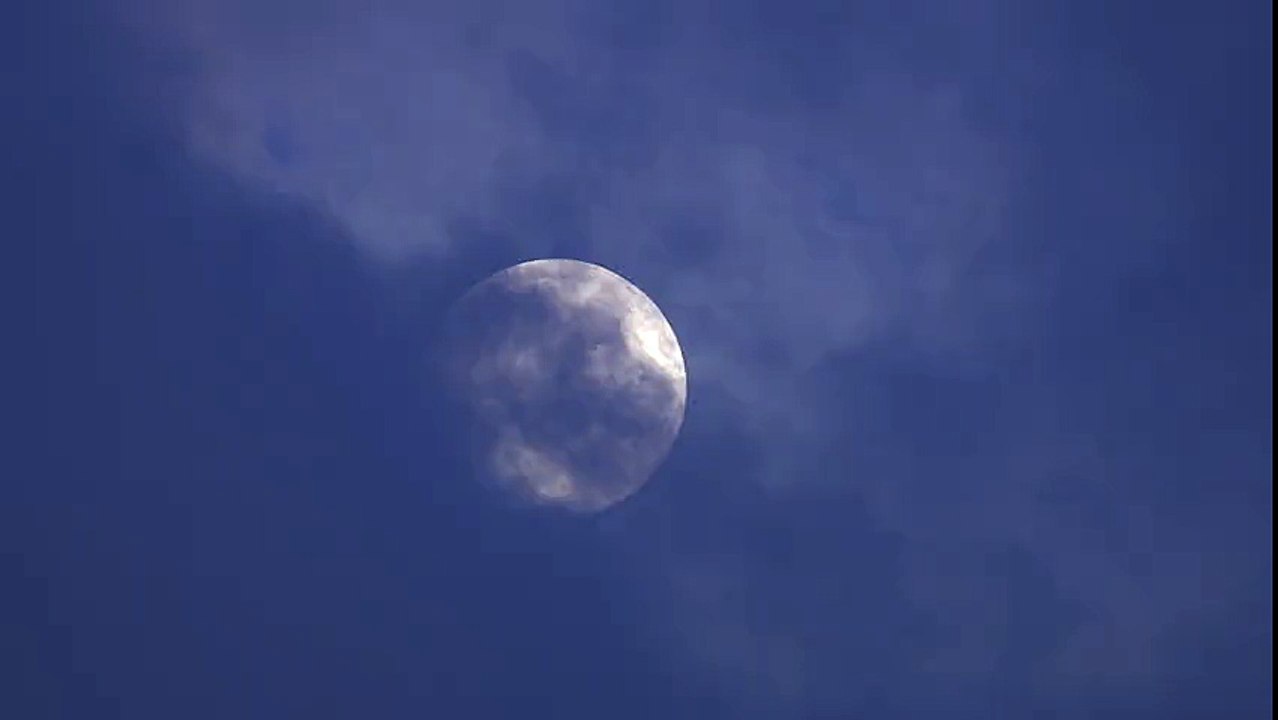 Moon in Cloudy Night Sky 2