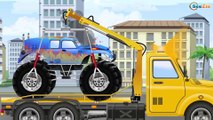 NEW Kids Cartoon with The Tow Truck and Monster Truck Children Video & Chi Chi Cars Cartoons