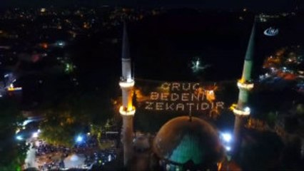 İlk Teravih Namazı Havadan Böyle Görüntülendi