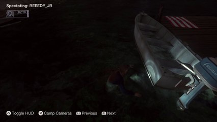 Friday the 13th: The Game PS4 hilarious glitched boat fight Jason VS Tommy