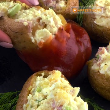 Фаршированный картофель! Быстрый и вкусный рецепт