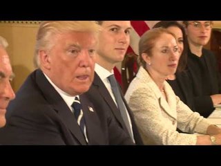 Roma - Gentiloni incontra il Presidente USA Trump a Villa Taverna (24.05.17)