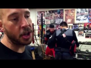 working on Counter body shots with Brandon Krause