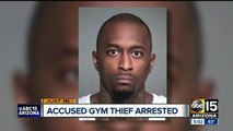Man arrested for allegedly breaking into Valley gym lockers