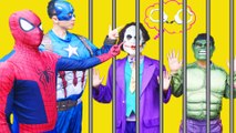 Frozen Elsa kidnapped! Spiderman Superman and Captain America arrest Joker vs Hulk Superhero funny