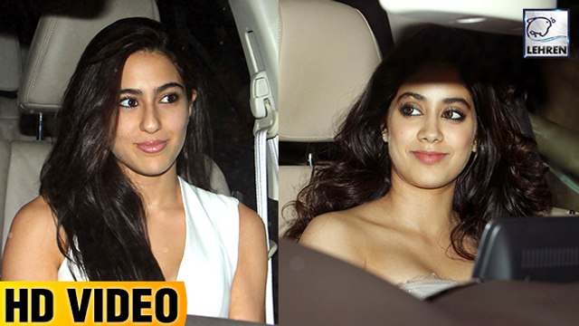 Jhanvi Kapoor & Sara Ali Khan Party Together At Karan Johar's Birthday Bash