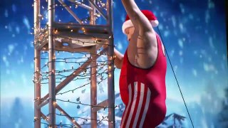 Professor Splash - Performer Attempts High-Diving Christmas Stunt - America's Got Tale