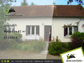 Maison A vendre Diou 82m2 - 129 000 Euros