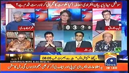 Hassan Nisar grilled Govt for cracking down on social media