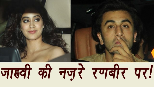 Jhanvi Kapoor seeking Ranbir Kapoor's ATTENTION at Karan Johar's Birthday Party | FilmiBeat