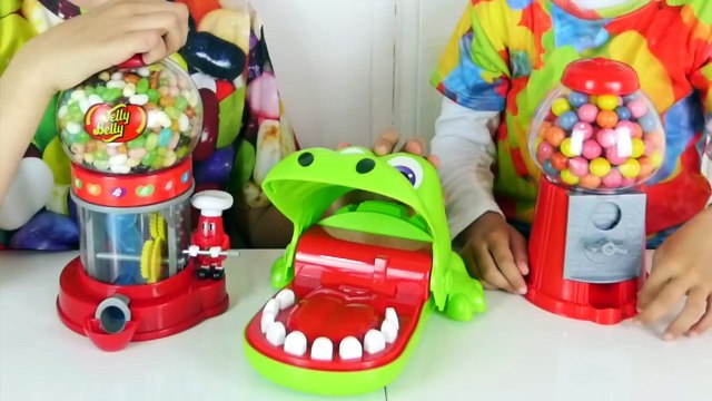 CHALLENGE CROCODILE DENTISTE entre frères - Jelly Belly ou Chewing Gum - - Jeu Croc Dentiste