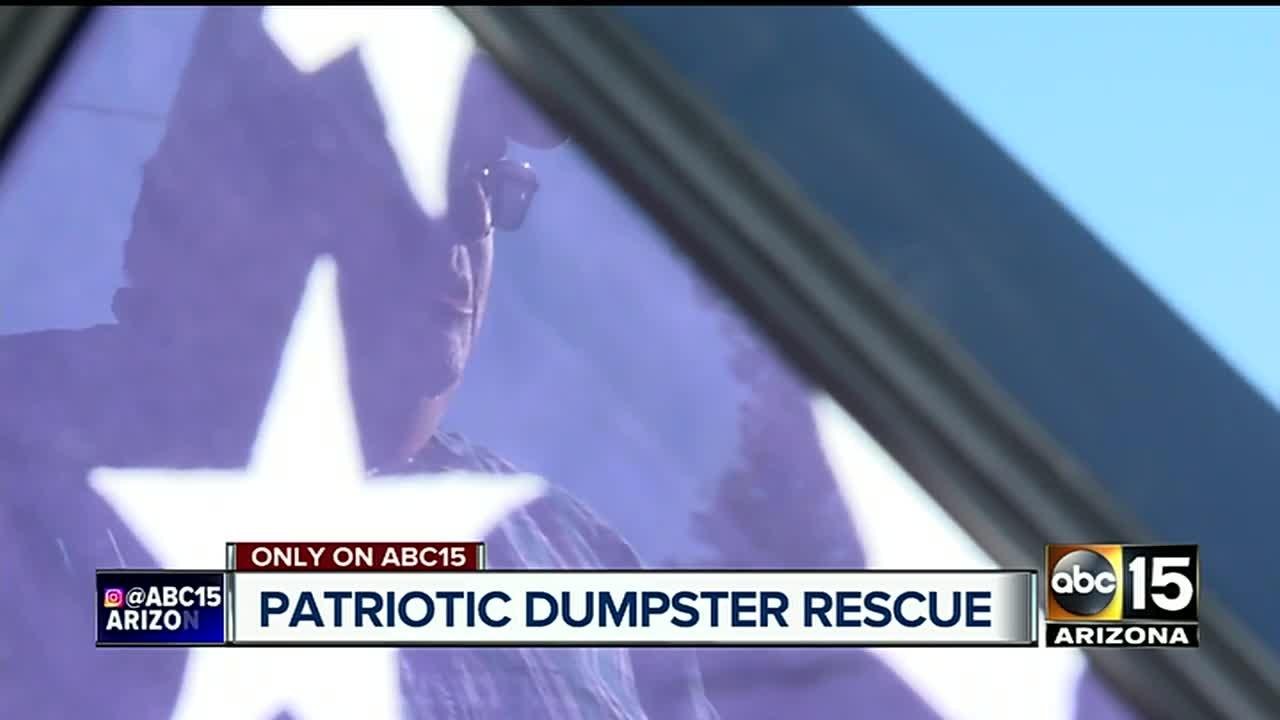 Burial flag found in Tempe dumpster