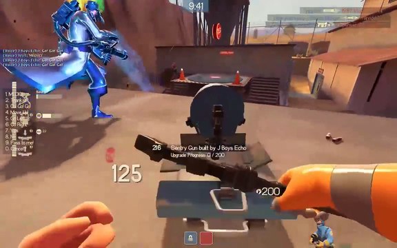 Team Fortress 2: Martyr kills six people posthumously and is miraculously resurrected.