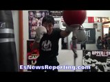 Min Wook Kim SMOOTH on double end bag; FIGHTS ON Garcia/Guerrero CARD - EsNews Boxing