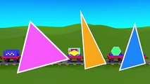 Shapes for kids kindergarten children grade 1. Learn about 2D Shapes with Choo-Choo Train - p