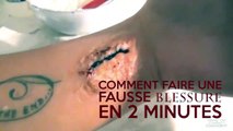 Fausse blessure sans latex et facile à faire (m