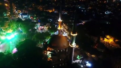 Eyüp Sultan’da İlk Teravih Havadan Görüntülendi