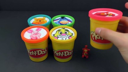 Winnie The Pooh Learn Colors with Play-Doh Cans Suasdrprise Eggs Toys