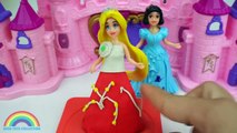 Play Doh Sparkle Disney Princess Dresses Aasdriel Elsa Belle Magiclip _ Blind Bag