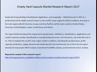 Empty Hard Capsule Market Research Report 2017